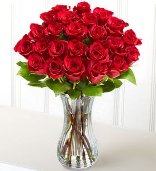 Two Dozen Red Roses Happy Valentine