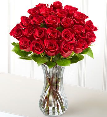 Two Dozen Red Roses Happy Valentine