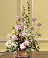 White and Pastel Basket