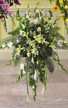 White Standing Spray