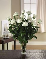 Wonderful White Dozen RosesVase variety Wonderful White Dozen RosesVase variety