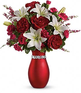 XOXO Bouquet with Red Roses  