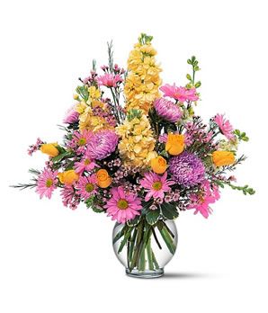 Yellow and Lavender Delight Flowers