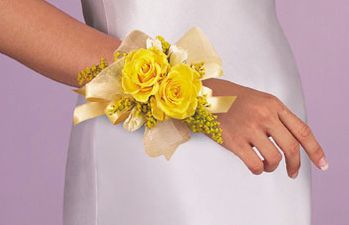 Yellow Rose Wristlet