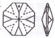 Crystal Prisms-1 hole Octagon-1081
