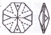 Crystal Prisms-2 hole Octagon-1080