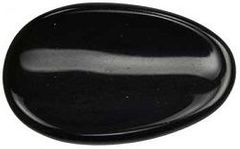 Black Obsidian Worry Stone Black Obsidian Worry Stone