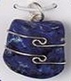 LAPIS LAZULI GEMSTONE WIRE WRAP