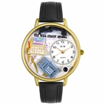 Accountant Watch in Gold or Silver Unisex g 0610005 Accountant Watch in Gold or Silver Unisex g 0610005
