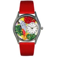 African Grey Parrot Watch Classic Silver Style S 0150002