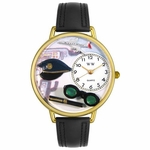 Airline Pilot Watch in Gold or Silver Unisex G 0610022 Airline Pilot Watch in Gold or Silver Unisex G 0610022