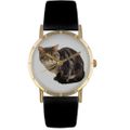 American Shorthair Cat Print Watch in Gold Classic P 0120035 American Shorthair Cat Print Watch in Gold Classic P 0120035