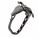Ametallo Bracelets Exotic Mans Coccodrillo 0034bk Stainless Steel 316l