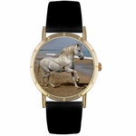 Andalusian Horse Print Watch in Gold Classic P 0110021 Andalusian Horse Print Watch in Gold Classic P 0110021