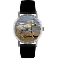 Andalusian Horse Print Watch in Silver Classic R 0110021