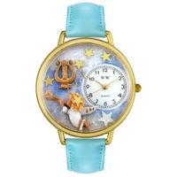 Angel with Harp Watch in Gold or Silver Unisex G 0710004