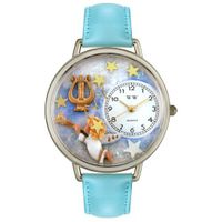 Angel with Harp Watch in Silver Unisex U 0710004