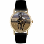 Appaloosa Horse Print Watch in Gold Classic P 0110022 Appaloosa Horse Print Watch in Gold Classic P 0110022