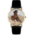 Arabian Horse Print Watch in Gold Classic P 0110023 Arabian Horse Print Watch in Gold Classic P 0110023