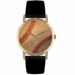 Baseball Lover Print Watch Classic Gold Style P 0840001 Baseball Lover Print Watch Classic Gold Style P 0840001