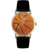 Basketball Lover Print Watch Classic Gold Style P 0840005