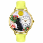 Basking Cat Watch in Gold or Silver Unisex G 0120010 Basking Cat Watch in Gold or Silver Unisex G 0120010