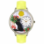 Basking Cat Watch in Silver Unisex U 0120010 Basking Cat Watch in Silver Unisex U 0120010