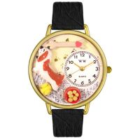 Basset Hound Watch in Gold or Silver Unisex G 0130078