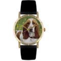 Bassett Hound Print Watch in Gold Classic P 0130078 Bassett Hound Print Watch in Gold Classic P 0130078