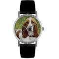 Bassett Hound Print Watch in Silver Classic R 0130078 Bassett Hound Print Watch in Silver Classic R 0130078
