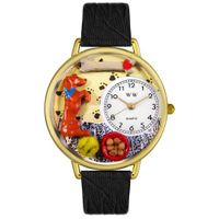 Begging Dog Watch in Gold or Silver Unisex G 0130009