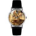 Bengal Cat Print Watch in Silver Classic R 0120043 Bengal Cat Print Watch in Silver Classic R 0120043