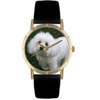 Bichon Print Watch in Gold Classic P 0130010