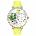 Bird Watching Watch in Silver Unisex U 0150014 Bird Watching Watch in Silver Unisex U 0150014