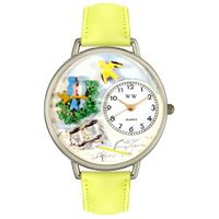 Bird Watching Watch in Silver Unisex U 0150014