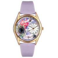 Birthstone Jewelry April Birthstone Watch Classic Gold Style C 0910004