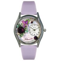 Birthstone Jewelry February Birthstone Watch Classic Silver Style S 0910002