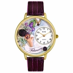 Birthstone Jewelry February Birthstone Watch in Gold or Silver Unisex G 0910002 Birthstone Jewelry February Birthstone Watch in Gold or Silver Unisex G 0910002