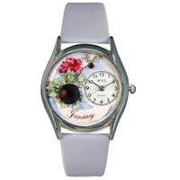 Birthstone Jewelry January Birthstone Watch Classic Silver Style S 0910001