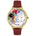 Birthstone Jewelry January Birthstone Watch in Gold or Silver Unisex G 0910001 Birthstone Jewelry January Birthstone Watch in Gold or Silver Unisex G 0910001