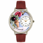 Birthstone Jewelry January Birthstone Watch in Silver Unisex U 0910001 Birthstone Jewelry January Birthstone Watch in Silver Unisex U 0910001