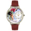Birthstone Jewelry January Birthstone Watch in Silver Unisex U 0910001 Birthstone Jewelry January Birthstone Watch in Silver Unisex U 0910001