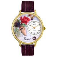 Birthstone Jewelry June Birthstone Watch in Gold or Silver Unisex G 0910006