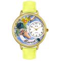 Birthstone Jewelry March Birthstone Watch in Gold or Silver Unisex G 0910003 Birthstone Jewelry March Birthstone Watch in Gold or Silver Unisex G 0910003