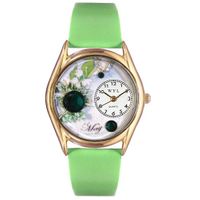 Birthstone Jewelry May Birthstone Watch Classic Gold Style C 0910005
