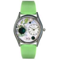 Birthstone Jewelry May Birthstone Watch Classic Silver Style S 0910005