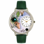 Birthstone Jewelry May Birthstone Watch in Silver Unisex U 0910005 Birthstone Jewelry May Birthstone Watch in Silver Unisex U 0910005