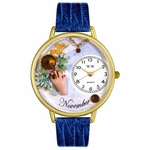 Birthstone Jewelry November Birthstone Watch in Gold or Silver Unisex G 0910011 Birthstone Jewelry November Birthstone Watch in Gold or Silver Unisex G 0910011