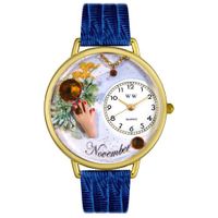 Birthstone Jewelry November Birthstone Watch in Gold or Silver Unisex G 0910011