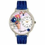 Birthstone Jewelry September Birthstone Watch in Silver Unisex U 0910009 Birthstone Jewelry September Birthstone Watch in Silver Unisex U 0910009